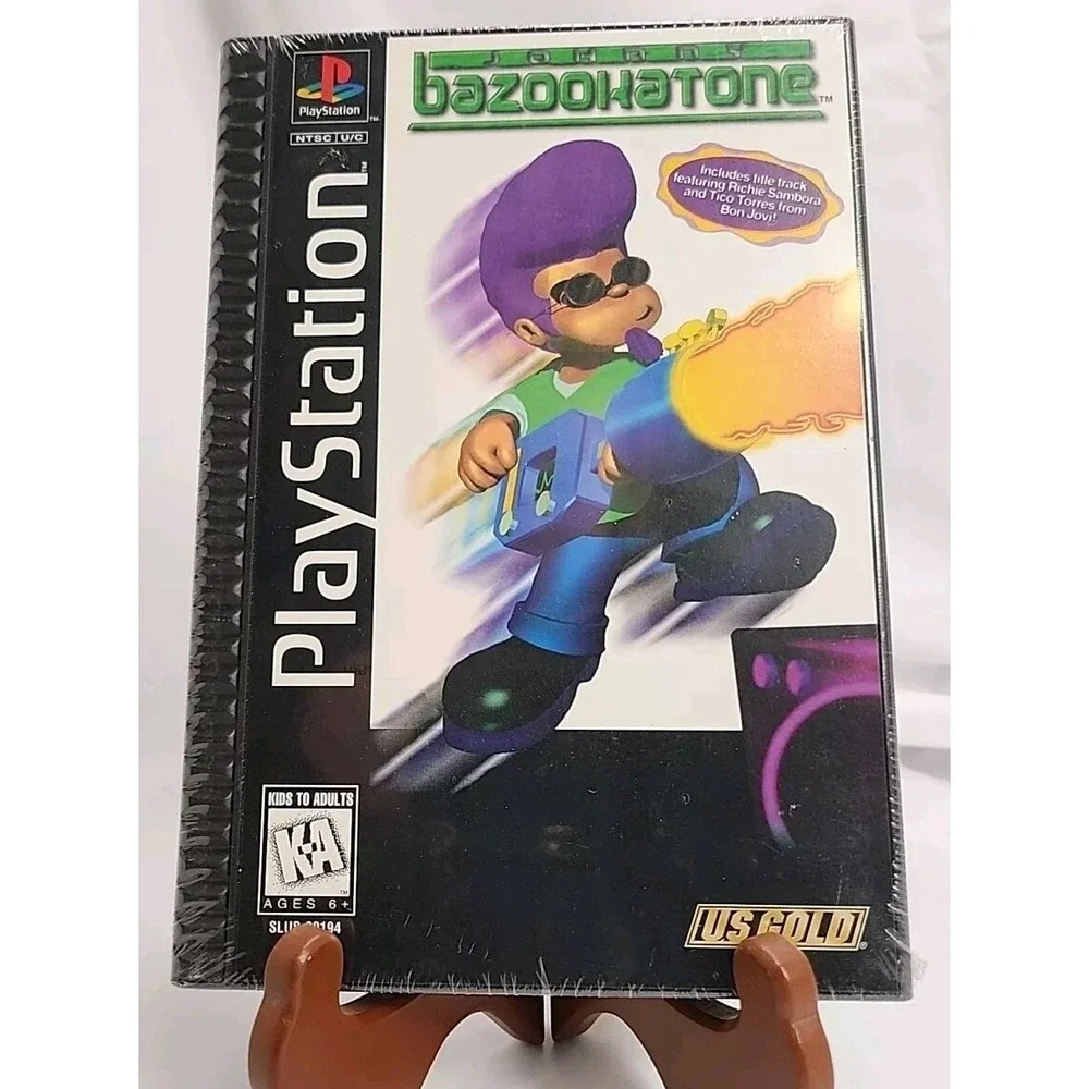 Johnny Bazookatone LONGBOX (PlayStation 1, PS1 1996) FACTORY SEALED!‎ - EX!